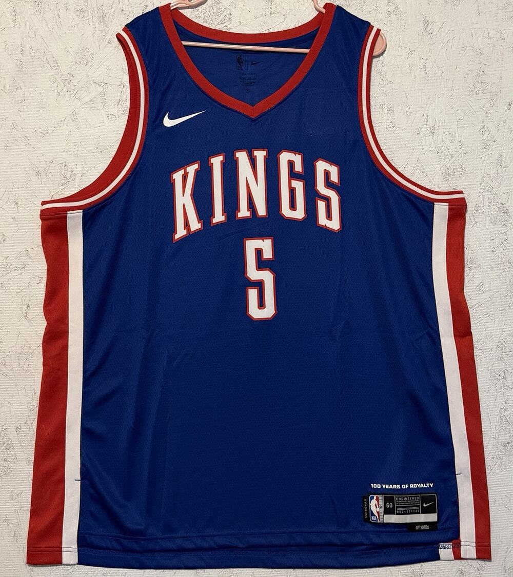 Nike Fox #5 Sacramento Kings City Edition Jersey Men’s 3XL FQ4358-497 NEW